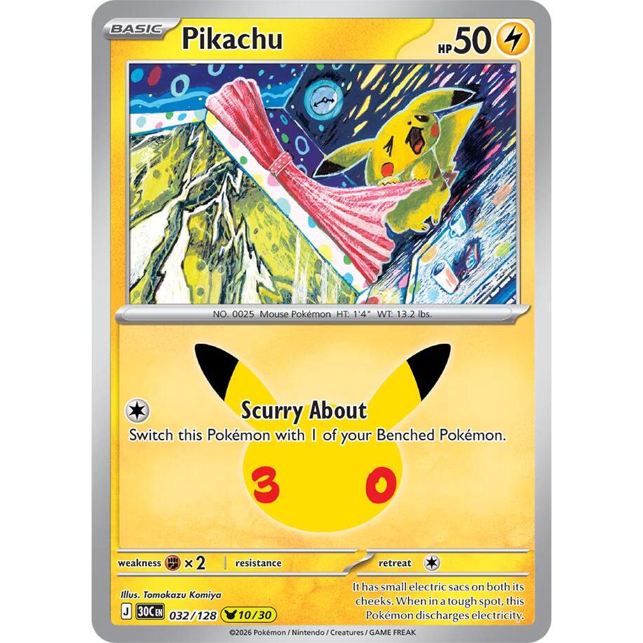 Pikachu - 032/128 Pikachu Rare