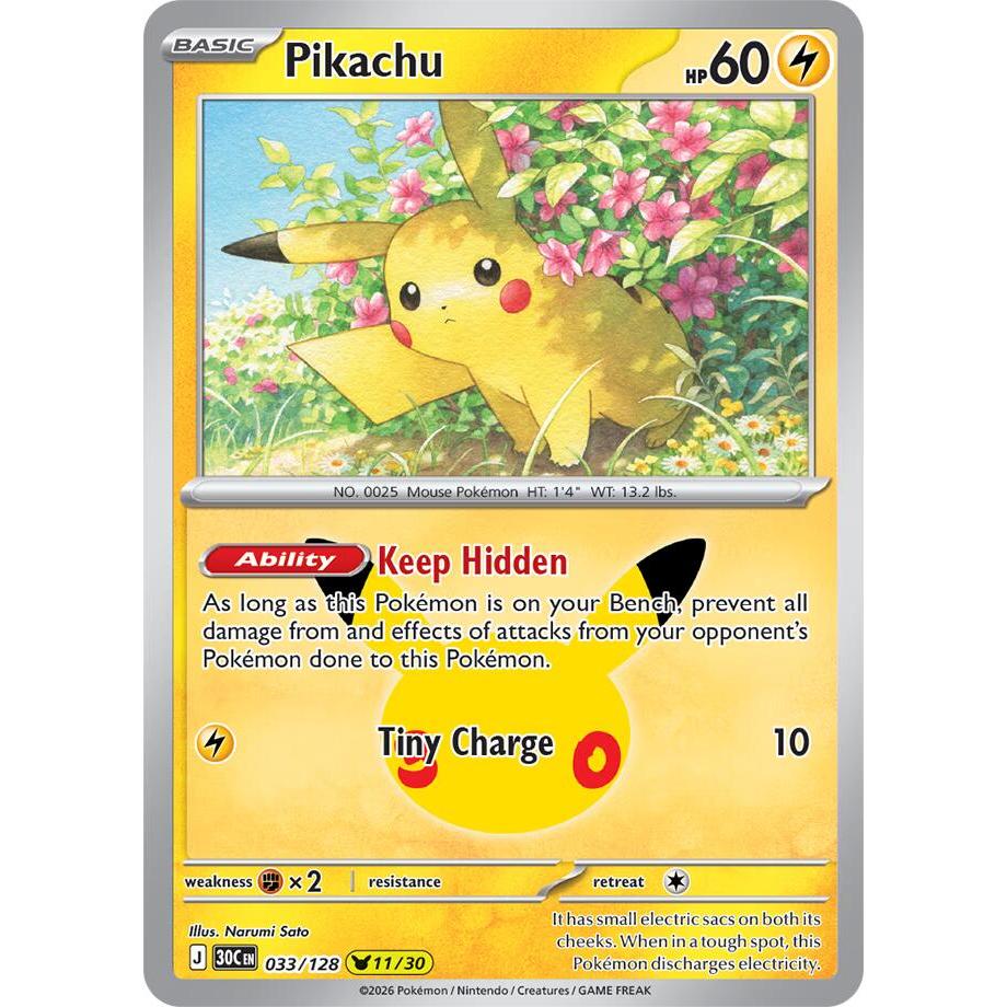 Pikachu - 033/128 Pikachu Rare