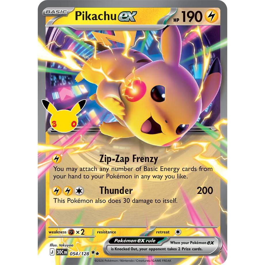 Pikachu ex - 054/128 Double Rare