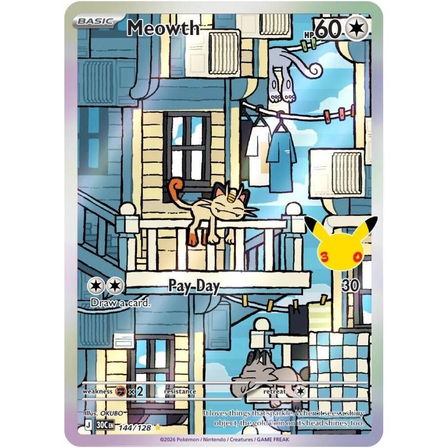 Meowth - 144/128 Illustration Rare