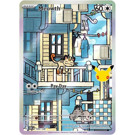 Meowth - 144/128 Illustration Rare