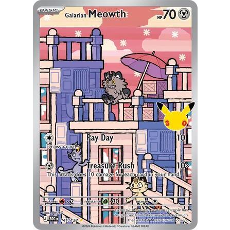 Galarian Meowth - 141/128 Illustration Rare