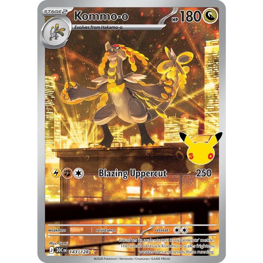 Kommo-o - 143/128 Illustration Rare ME:30th Anniversary