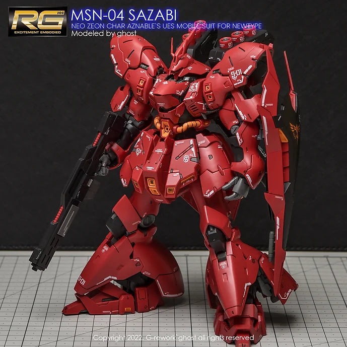[RG] MSN-04 SAZABI (decal v2.0)