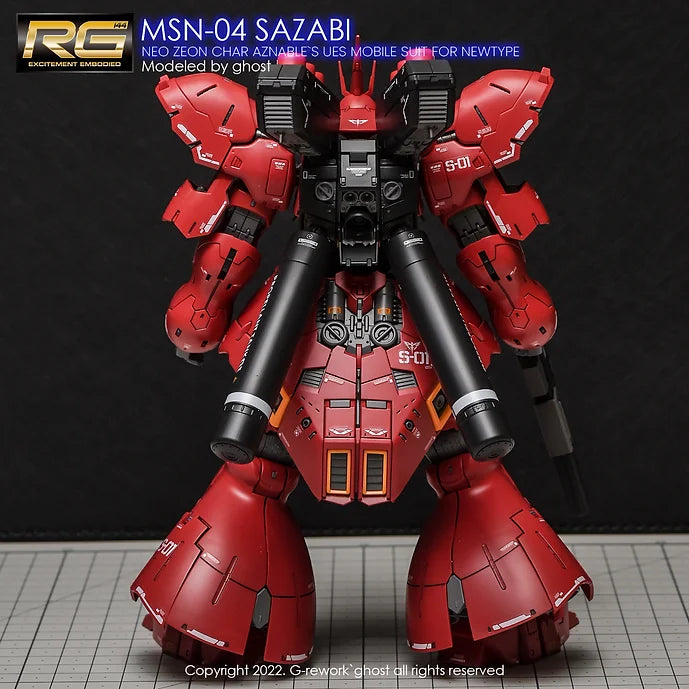 [RG] MSN-04 SAZABI (decal v2.0)