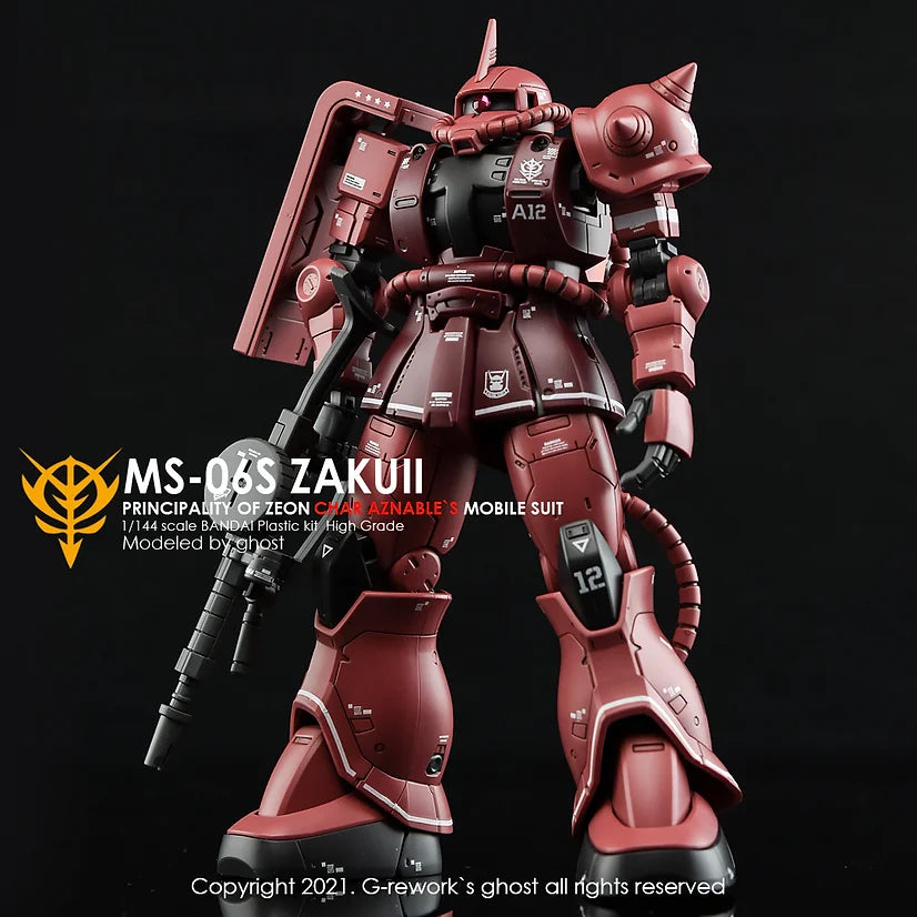 [Pre-order]-[HG] ORIGIN MS-06S JAKU II ( CHAR AZNABLE)