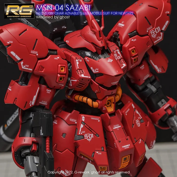 [RG] MSN-04 SAZABI (decal v2.0)