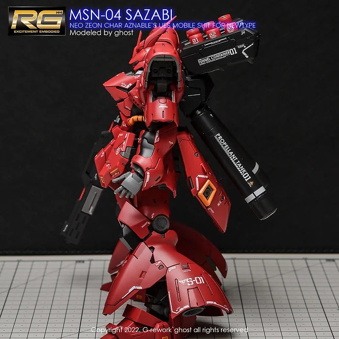 [RG] MSN-04 SAZABI (decal v2.0)