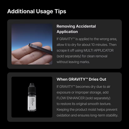 GRAVITY APPLICATOR SET