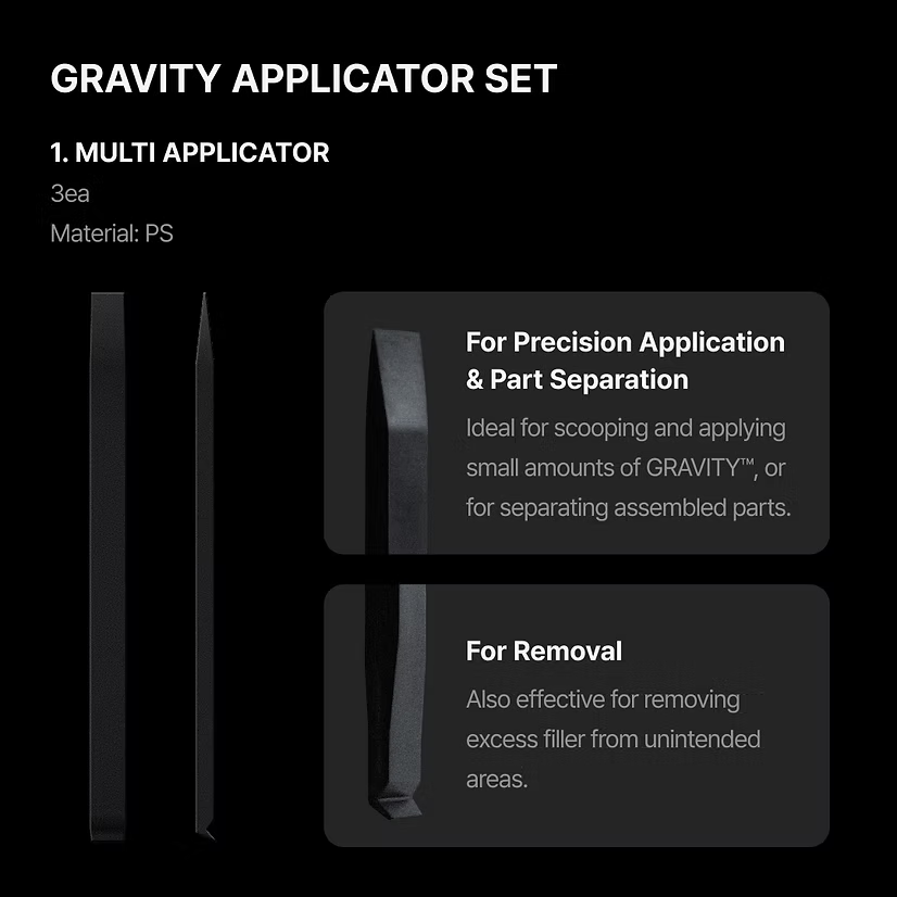GRAVITY APPLICATOR SET