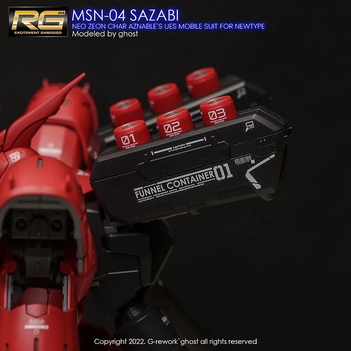 [RG] MSN-04 SAZABI (decal v2.0)
