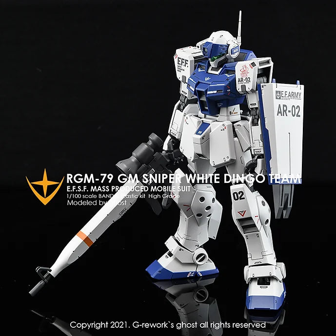 [MG] RGM-79SP GM SNIPERII [ WHITE DINGO ]