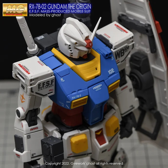 [MG] THE ORIGIN GUNDAM (decal v2.0)