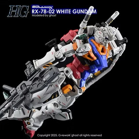 G-rework CUSTOM DECAL [HG] [GQX] WHITE GUNDAM