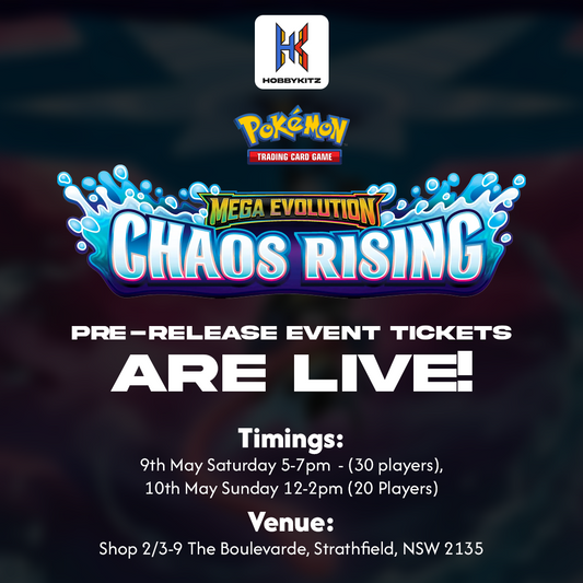 HobbyKitz Mega Evolution: Chaos Rising Pre-Release Event Ticket