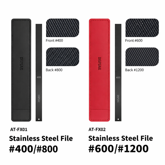 DSPIAE AT-FX DLC Coated Stainless Steel File – Double Sided Sanding Tool (400–800,600-1200 Grit)