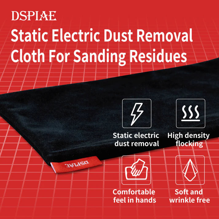 DSPIAE Static Electric Dust Removal Cloth For Sanding Residues
