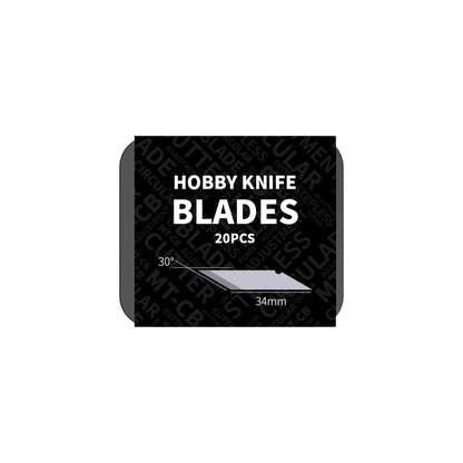 DSPIAE AT-DK Hobby Knife & Blade System – Broad & Narrow Knives + Replacement Blade Packs
