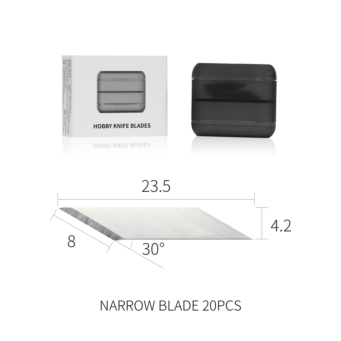 DSPIAE AT-DK Hobby Knife & Blade System – Broad & Narrow Knives + Replacement Blade Packs