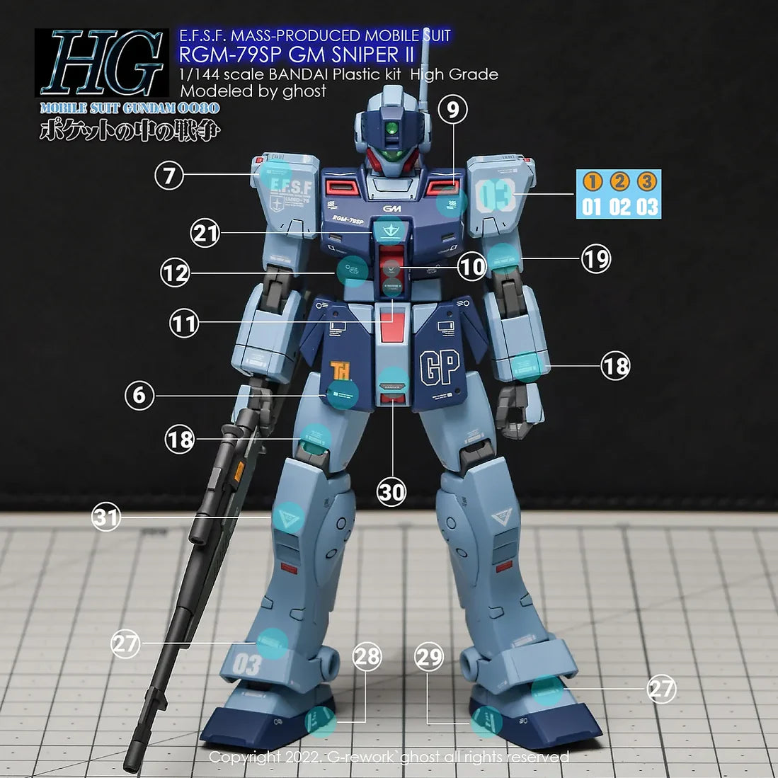 [G-REWORK DECALS] [HG] RGM-79SP GM SNIPER2
