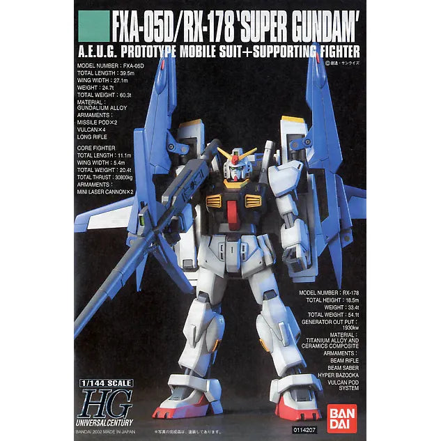 Bandai HGUC 1/144 FXA-05D/RX178 SUPER GUNDAM