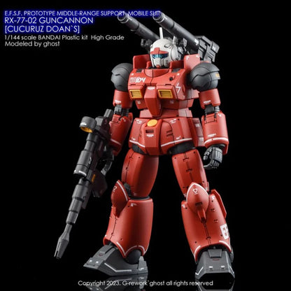 G-REWORK CUSTOM DECAL [HG] GUNCANNON CUCURUZ DOAN