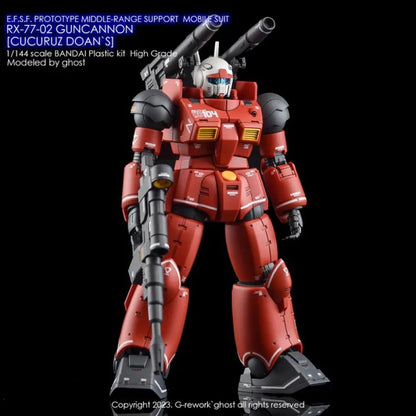 G-REWORK CUSTOM DECAL [HG] GUNCANNON CUCURUZ DOAN