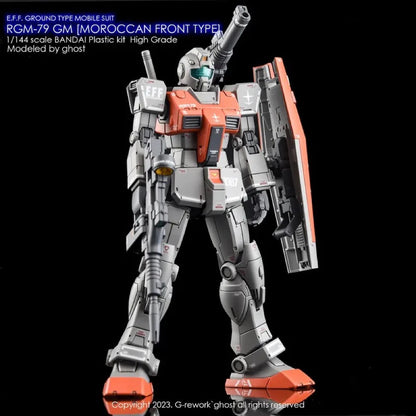 G-REWORK CUSTOM DECAL [HG] GM MOROCCAN FRONT TYPE