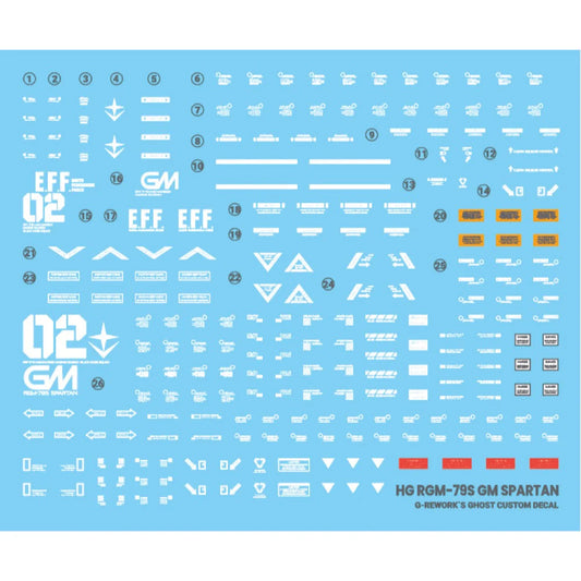 G-REWORK CUSTOM DECAL [HG] GM SPARTAN
