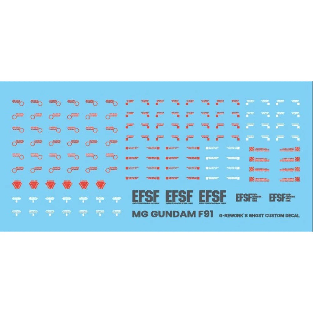 G-REWORK CUSTOM DECAL [MG] F91 Ver.2.0