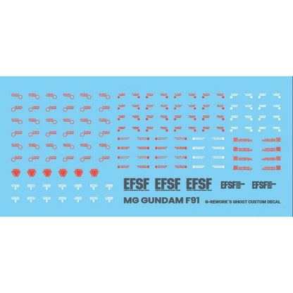 G-REWORK CUSTOM DECAL [MG] F91 Ver.2.0