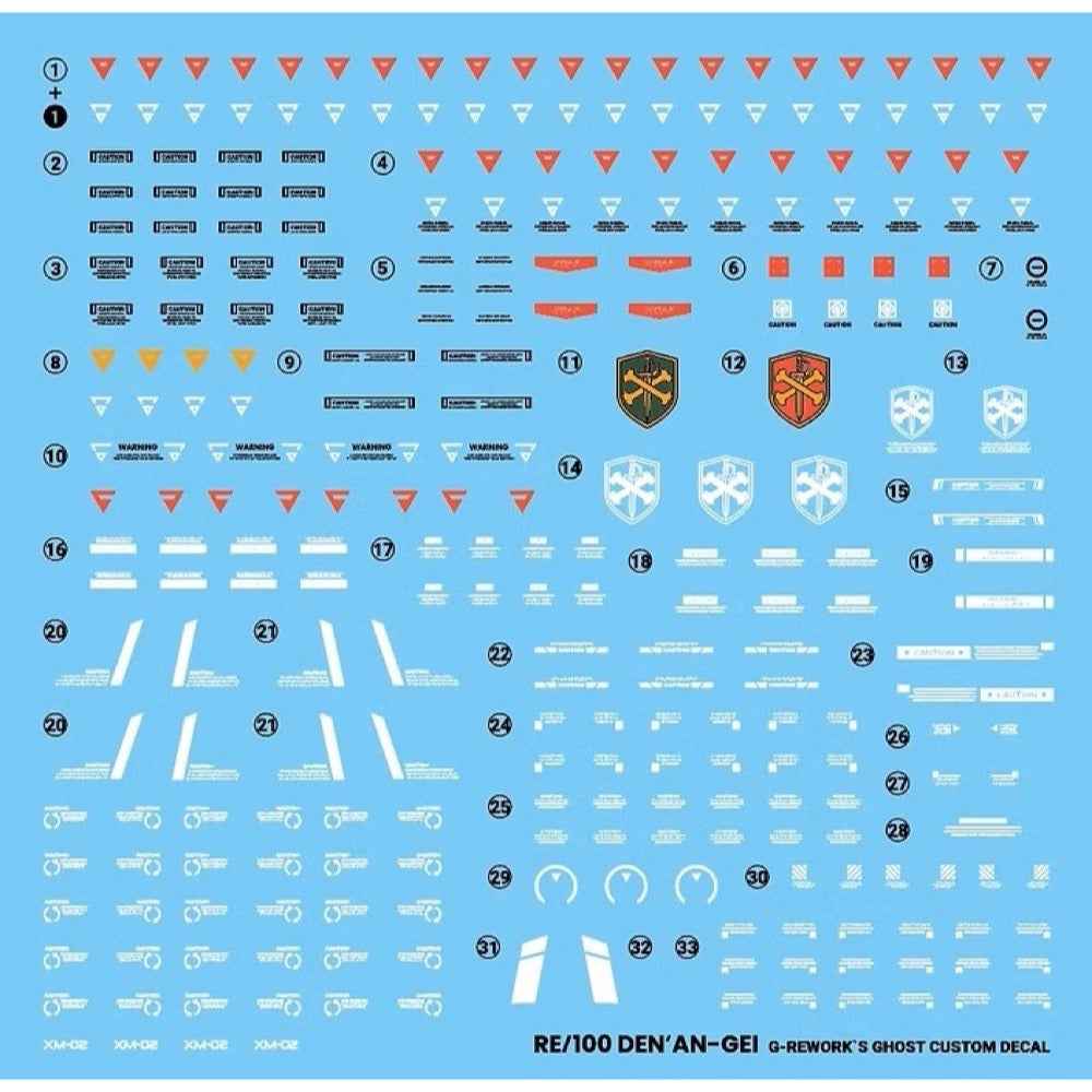 G-rework CUSTOM DECAL [RE100] DEN`AN-GEI