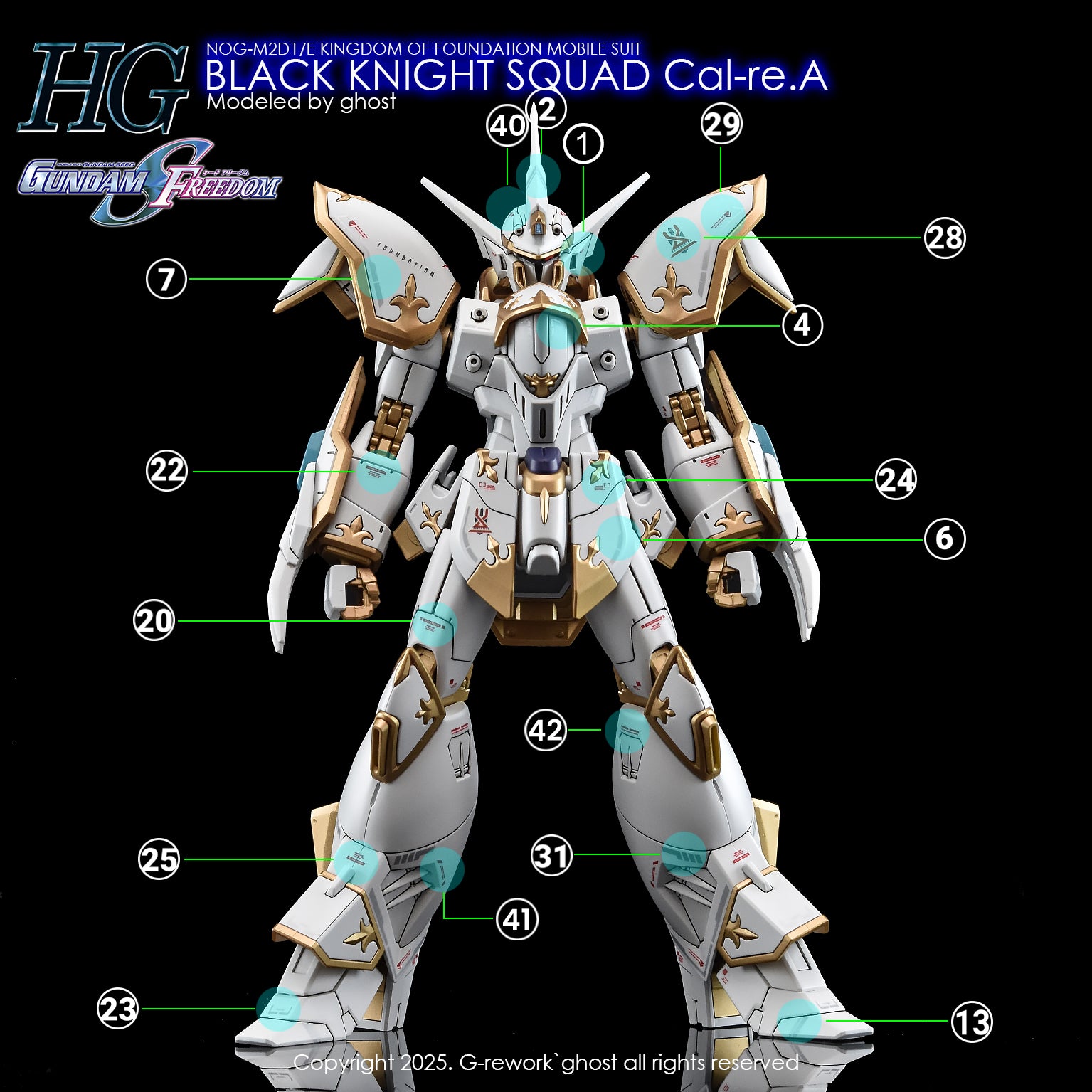  [HG] [SEED] BLACK KNIGHT SQUAD Cal-re.A