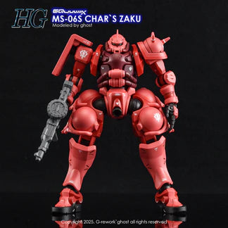 G-rework CUSTOM DECAL [HG] [GQX] CHAR`S ZAKU