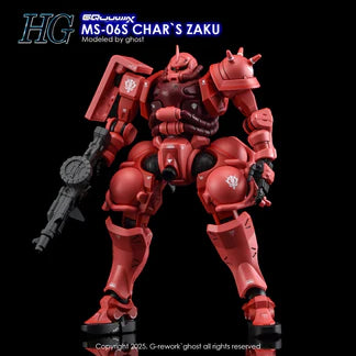 G-rework CUSTOM DECAL [HG] [GQX] CHAR`S ZAKU