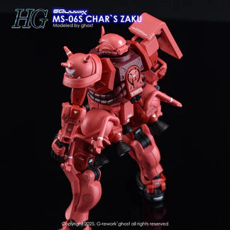 G-rework CUSTOM DECAL [HG] [GQX] CHAR`S ZAKU