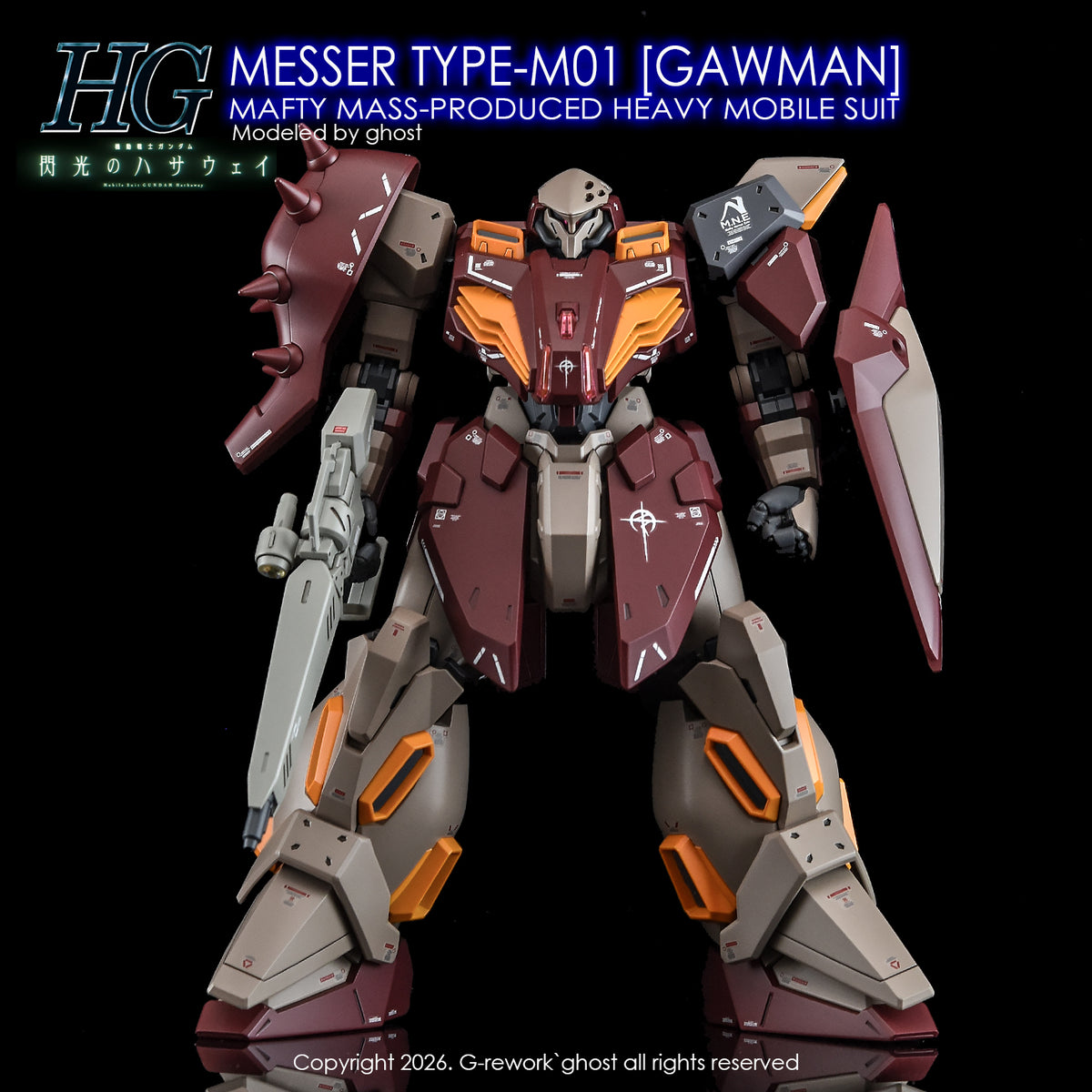 [G-REWORK DECALS] [HG] MESSER TYPE-M01 GAWMAN USE