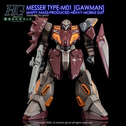 [G-REWORK DECALS] [HG] MESSER TYPE-M01 GAWMAN USE
