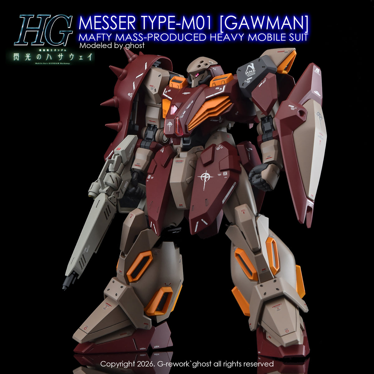 [G-REWORK DECALS] [HG] MESSER TYPE-M01 GAWMAN USE