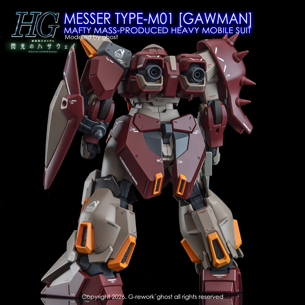 [G-REWORK DECALS] [HG] MESSER TYPE-M01 GAWMAN USE