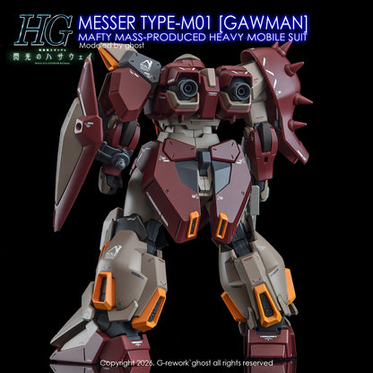 [G-REWORK DECALS] [HG] MESSER TYPE-M01 GAWMAN USE