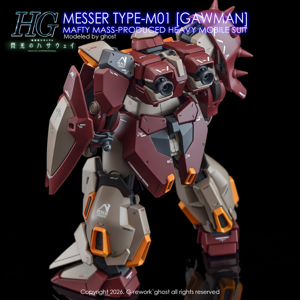 [G-REWORK DECALS] [HG] MESSER TYPE-M01 GAWMAN USE