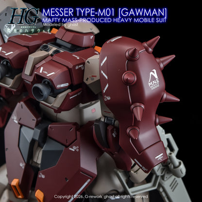 [G-REWORK DECALS] [HG] MESSER TYPE-M01 GAWMAN USE