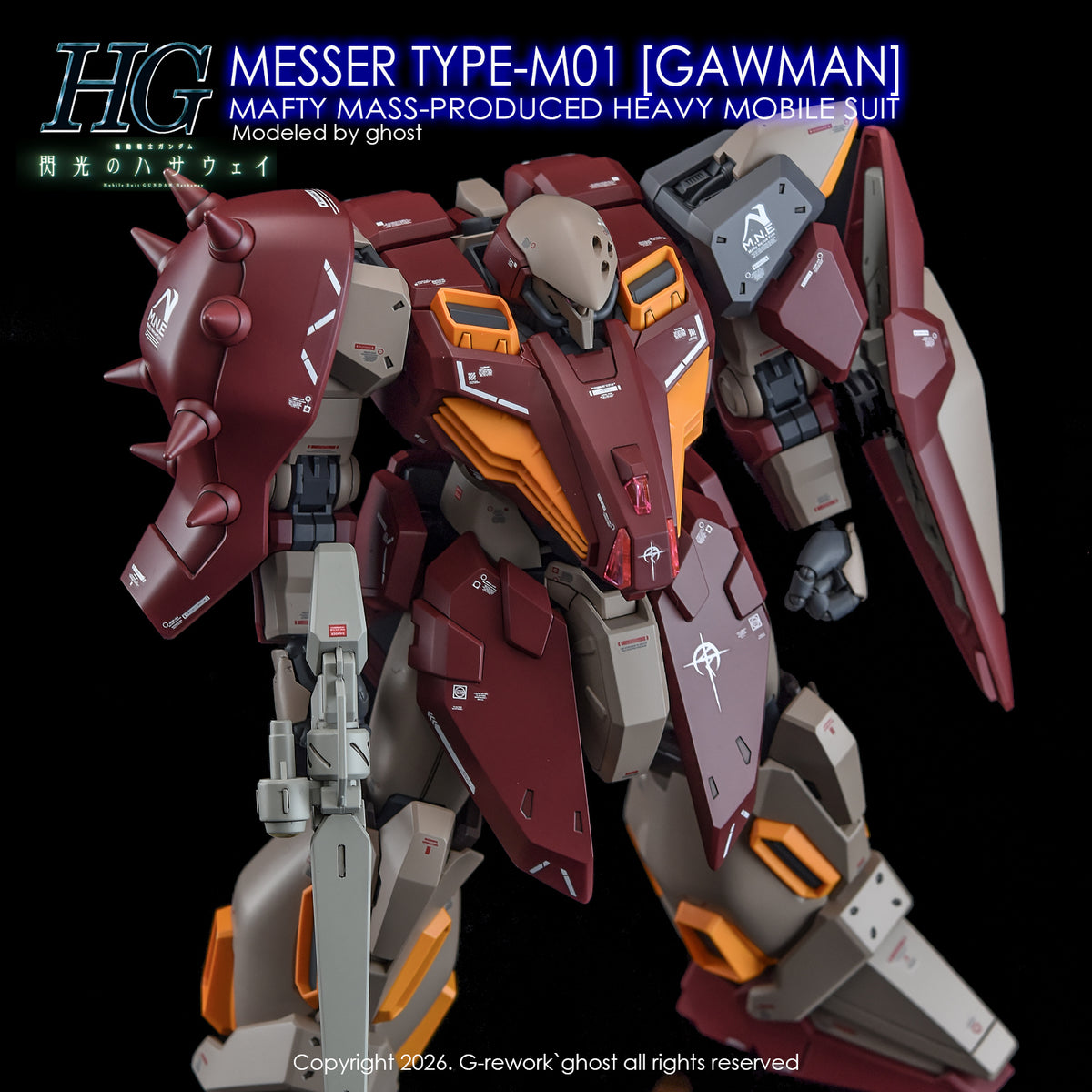 [G-REWORK DECALS] [HG] MESSER TYPE-M01 GAWMAN USE