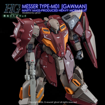 [G-REWORK DECALS] [HG] MESSER TYPE-M01 GAWMAN USE