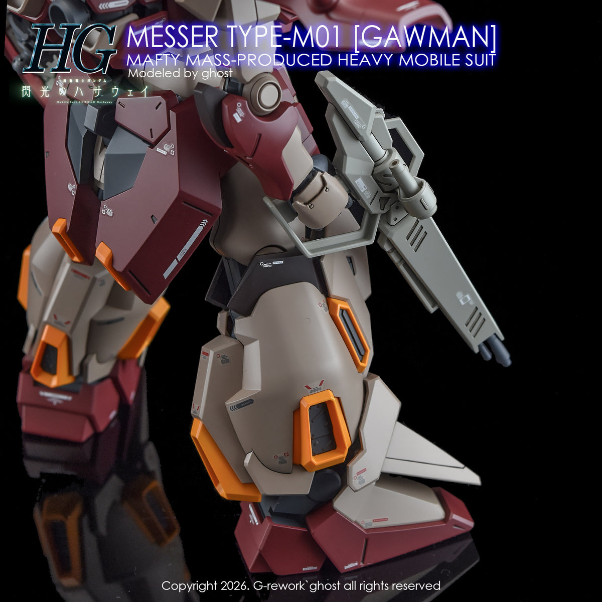 [G-REWORK DECALS] [HG] MESSER TYPE-M01 GAWMAN USE