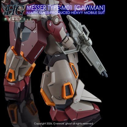 [G-REWORK DECALS] [HG] MESSER TYPE-M01 GAWMAN USE