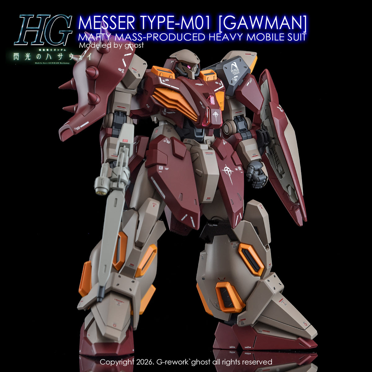 [G-REWORK DECALS] [HG] MESSER TYPE-M01 GAWMAN USE
