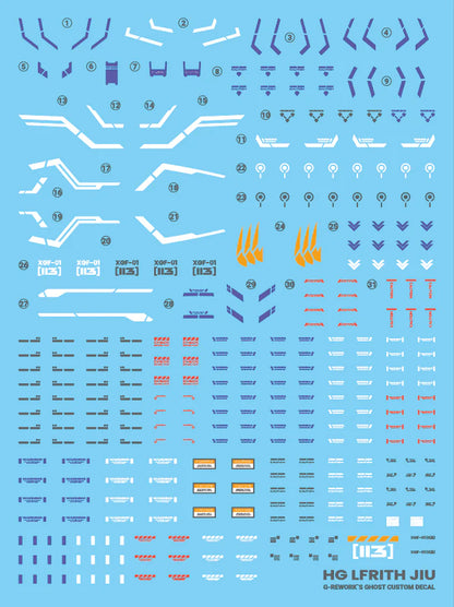 G-rework CUSTOM DECAL [HG] (witch from mercury) Gundam Lifting.Ju