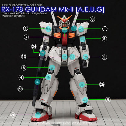 G-rework DECAL [HG] GUNDAM MK-2 (A.E.U.G.)
